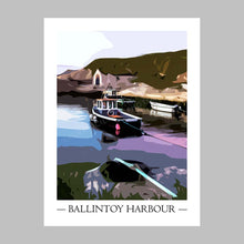 Load image into Gallery viewer, Ballintoy Harbour Vintage Style Poster