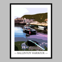 Load image into Gallery viewer, Ballintoy Harbour Vintage Style Poster