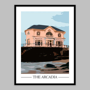 The Arcadia Vintage Style Poster