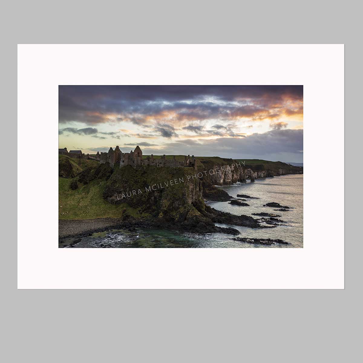 'Dunluce Cave' - Dunluce Castle