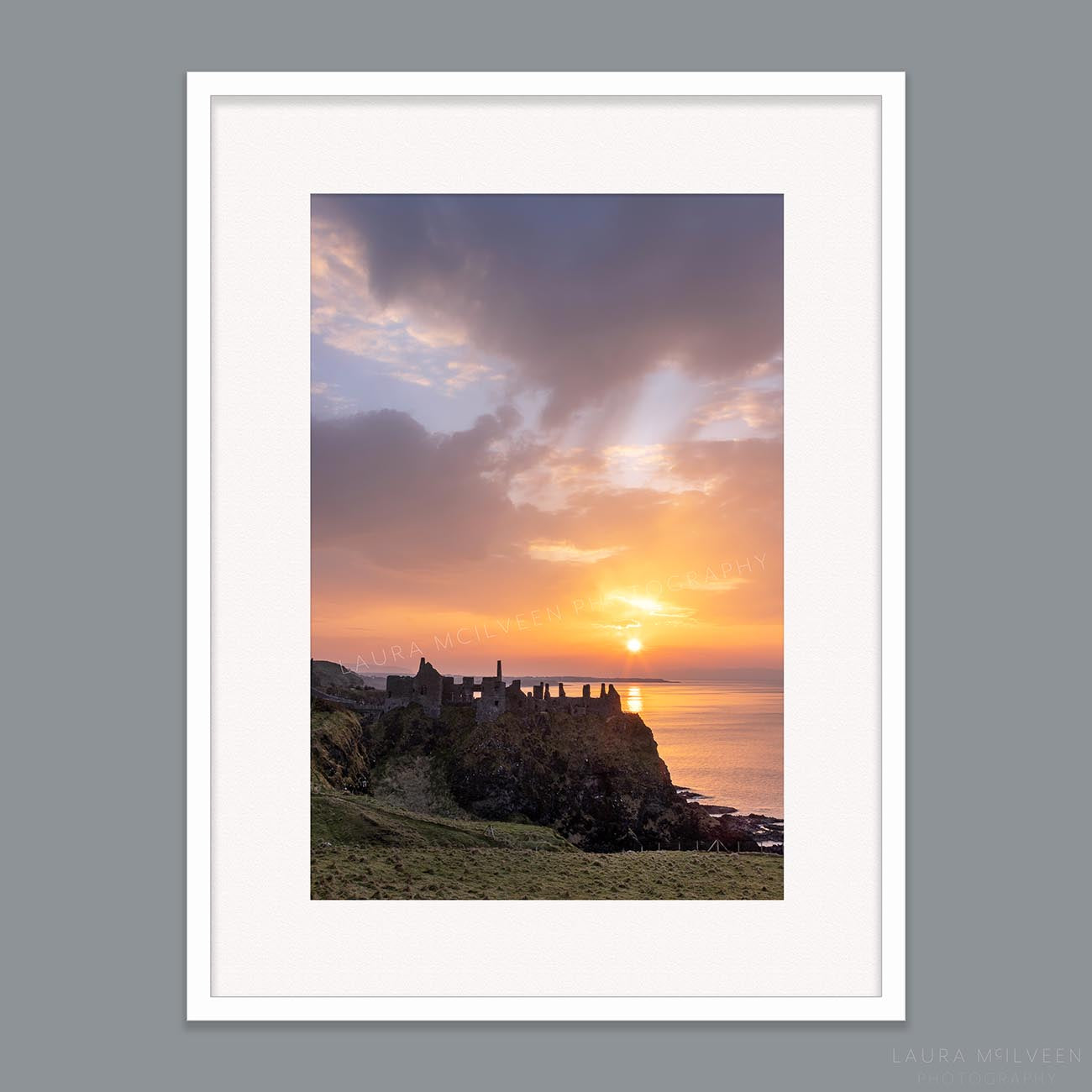 'After-work sunset' - Dunluce Castle Print (Pre-order)