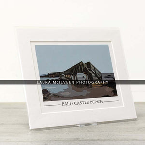 Ballycastle Beach Vintage Style Poster