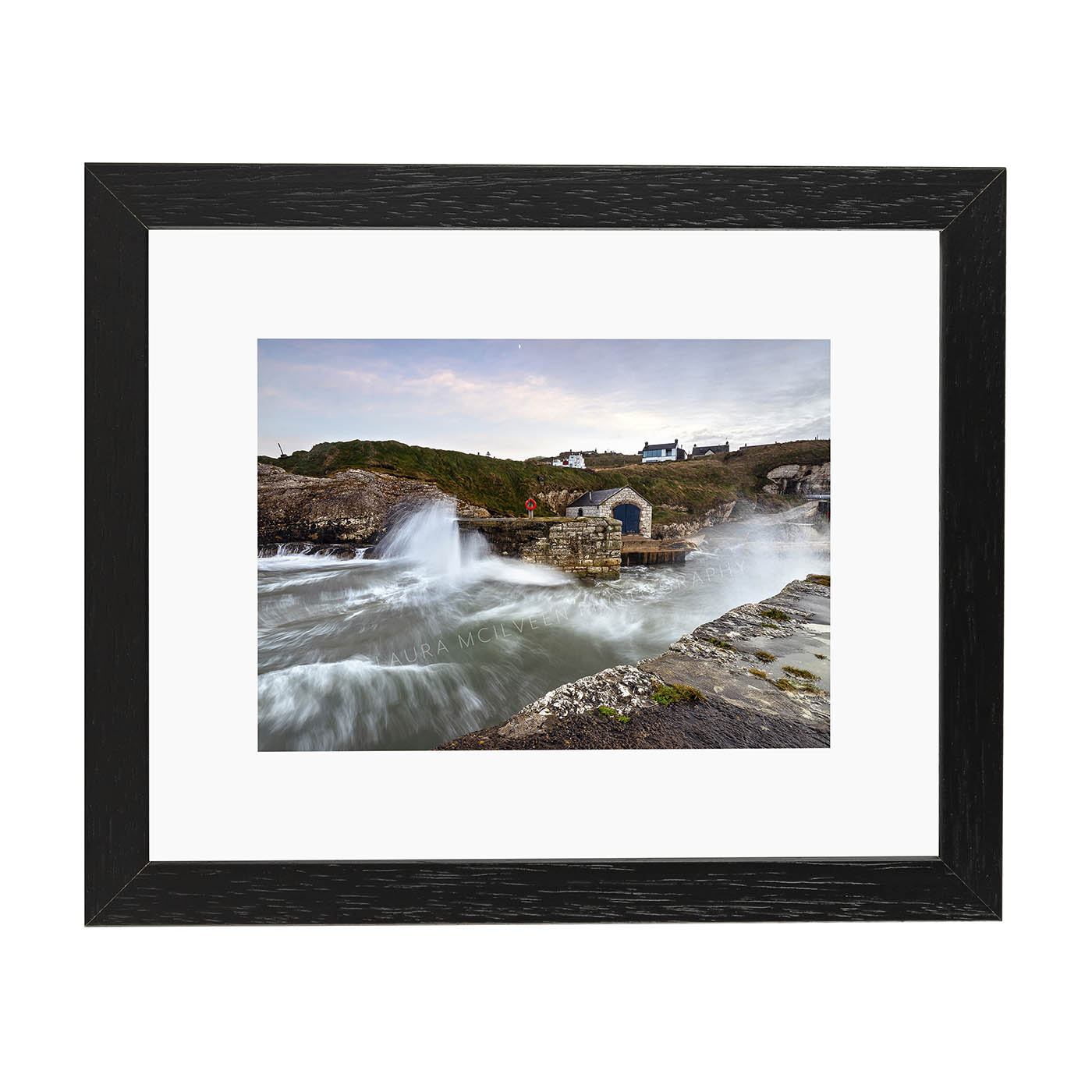 'A storm is coming' - Ballintoy, Small Print Framed
