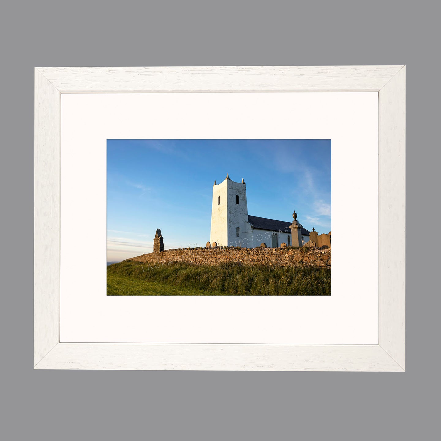 'The Wee Church' - Ballintoy Small Print Framed