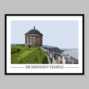 Mussenden Temple Vintage New Style Poster